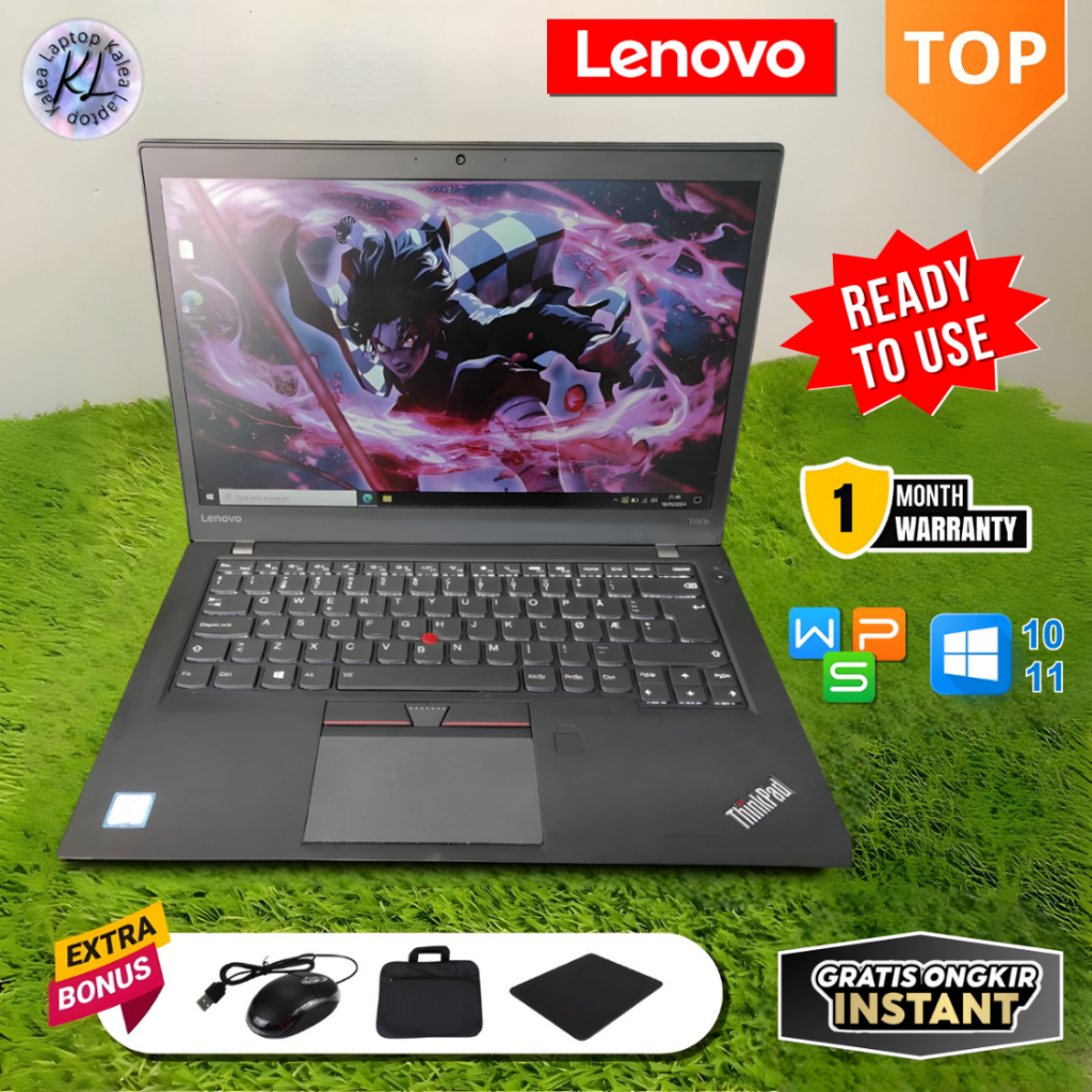 Laptop Lenovo Thinkpad T460s/T460s TS Core i5 GEN6 / i7 GEN6 - Layar 14 inch SUPER MULUS