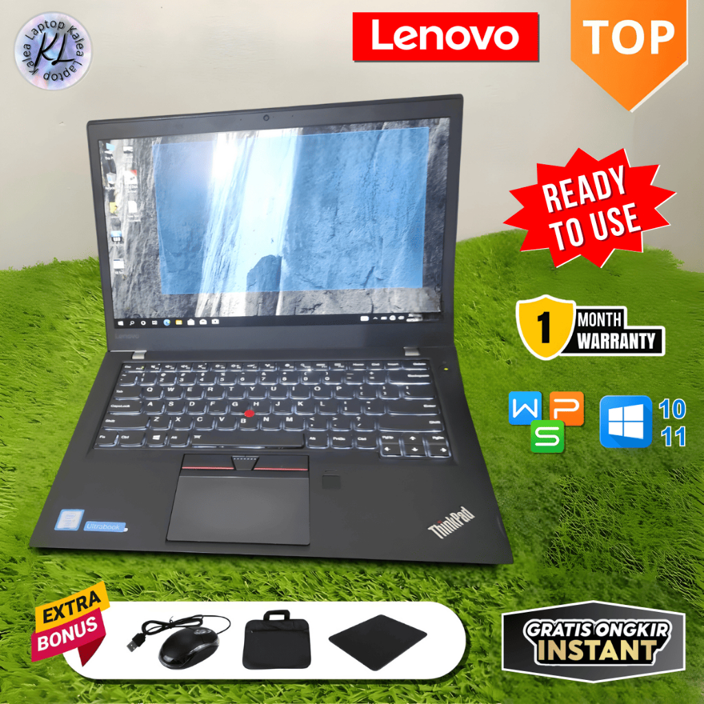 Laptop Lenovo Thinkpad T470s/T470s TS CORE I7/I5 GEN6/GEN7 MULUS-LAYAR 14 INC