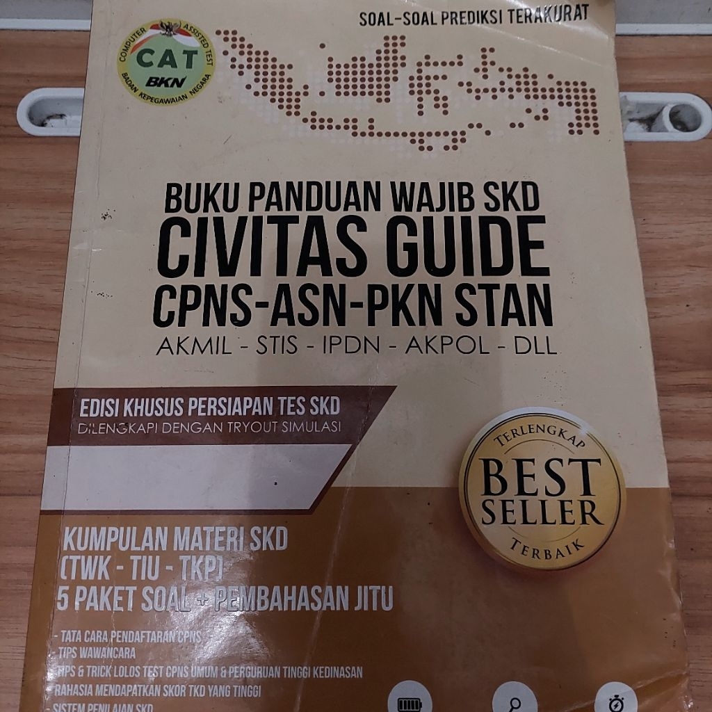 Preloved Buku Panduan Wajib SKD Civitas Guide CPNS - ASN - PKN STAN