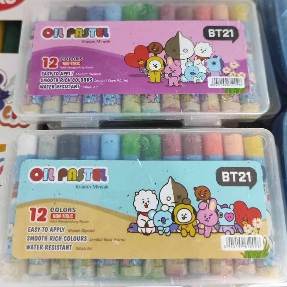 

Eselon Oil pastel krayon 12 warna mini ne