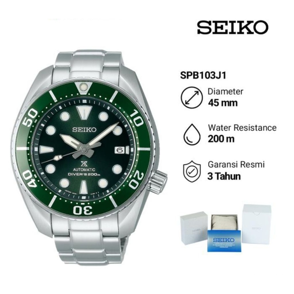 Seiko Prospex SPB103J1 Sumo Jam Tangan Pria Original