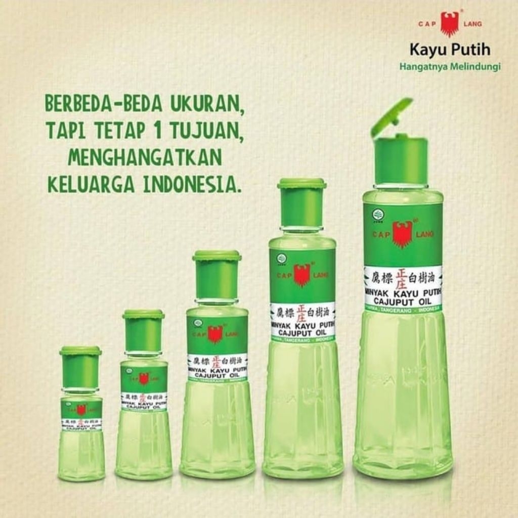 minyak kayu putih cap lang varian besar dan kecil