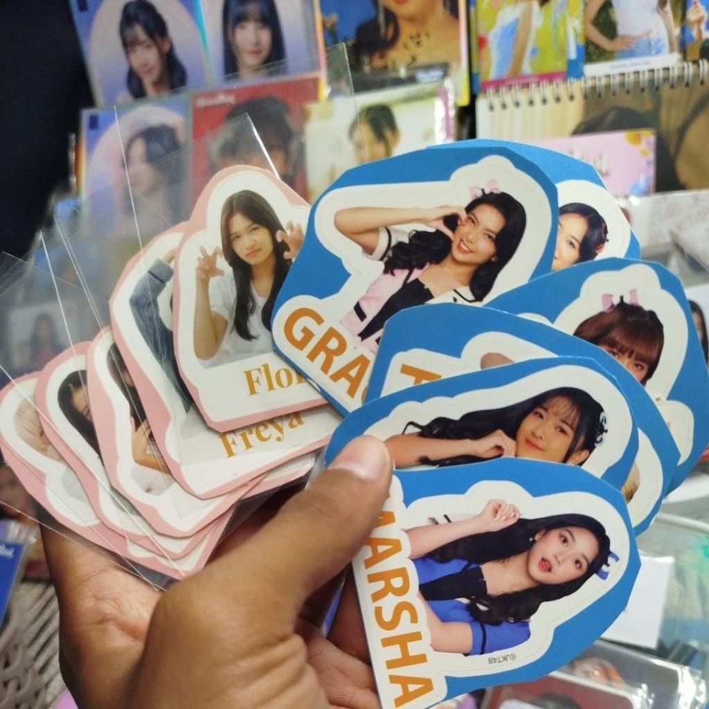 Sticker pack jkt48 Ramune dan Morning call official 100% 5 pcs ramdom