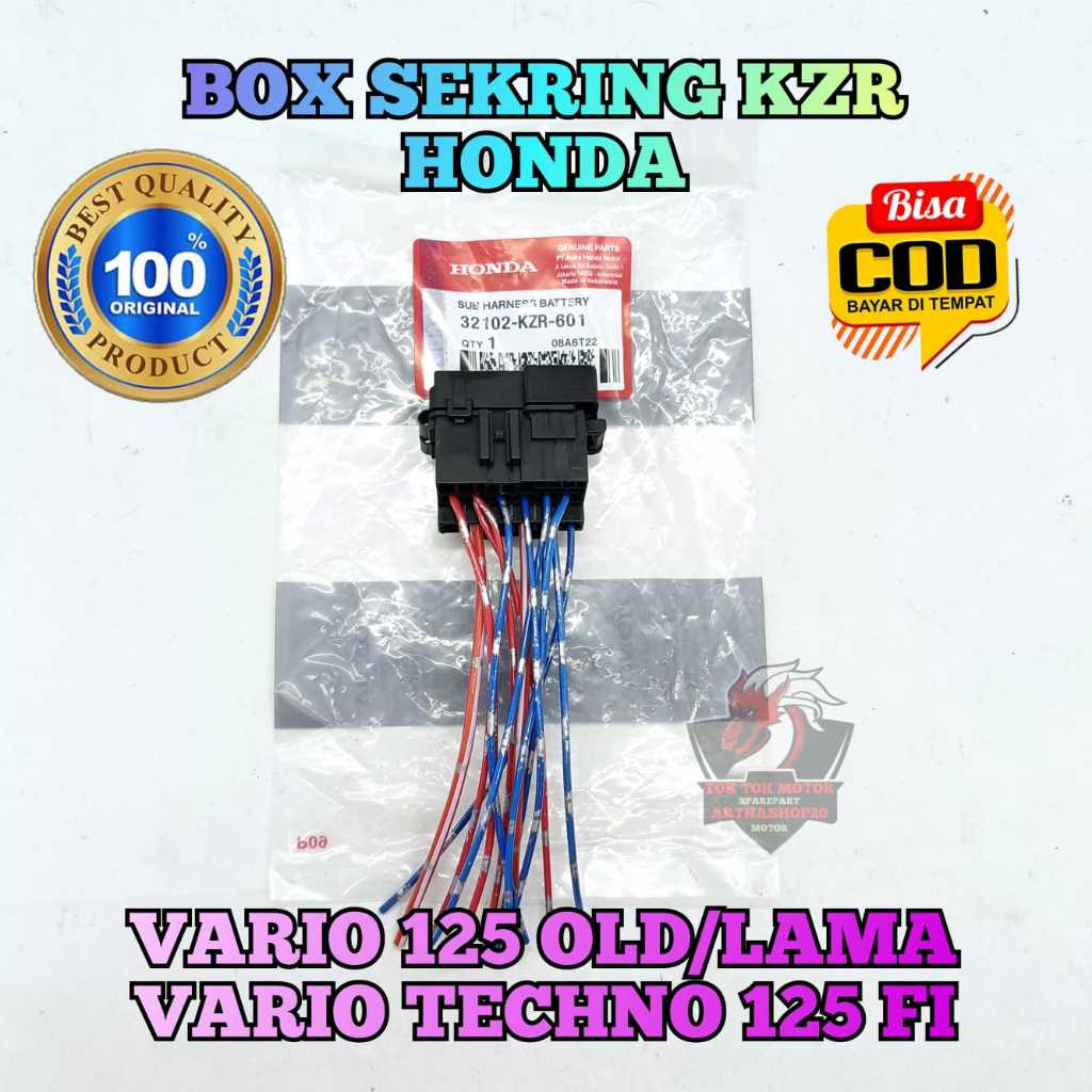 Box sekring KZR asli original motor honda Vario Techno 125 FI , Vario 125 Old / Lama bok kotak rumah