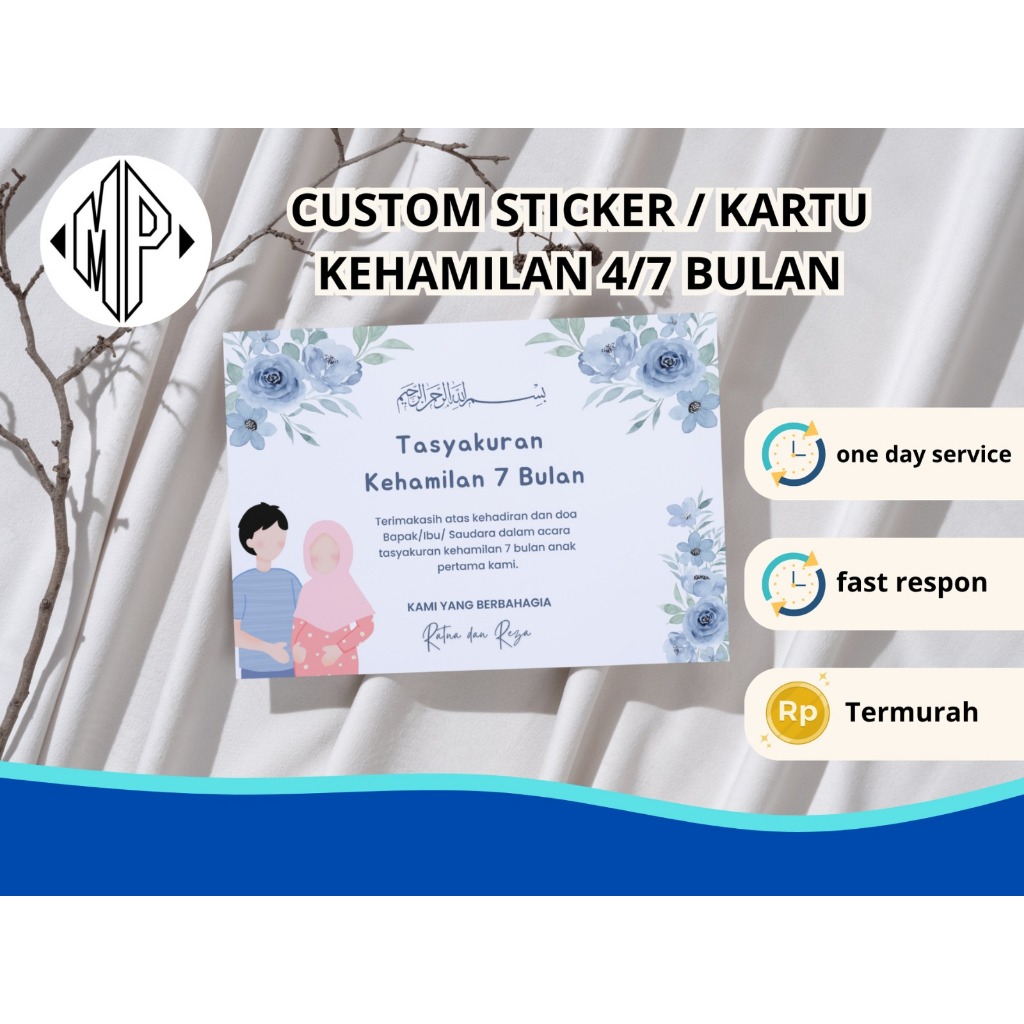 

STIKER TASYAKURAN KEHAMILAN 4 BULANAN / 7 BULANAN - MP