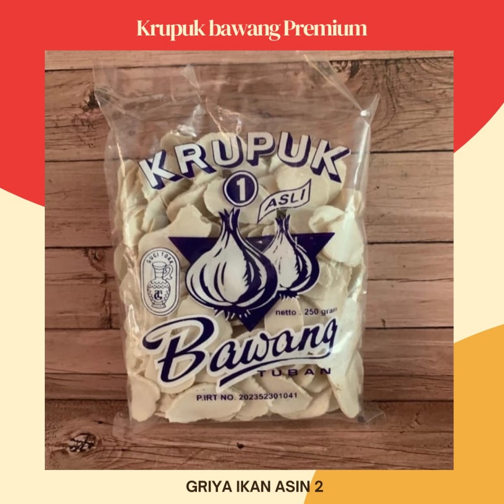 

Krupuk bawang/krupuk bawang guci toak khas Tuban 250gr