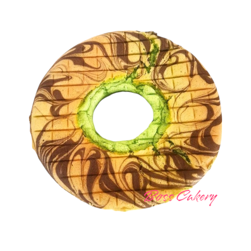 

PANDAN/MOKA/VANILLA CAKE TULBAN