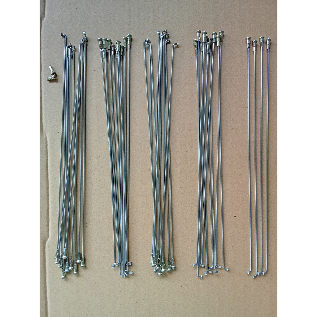 Jari Jari Sepeda Onthel 26 Belakang Saja Warna silver 44 Biji