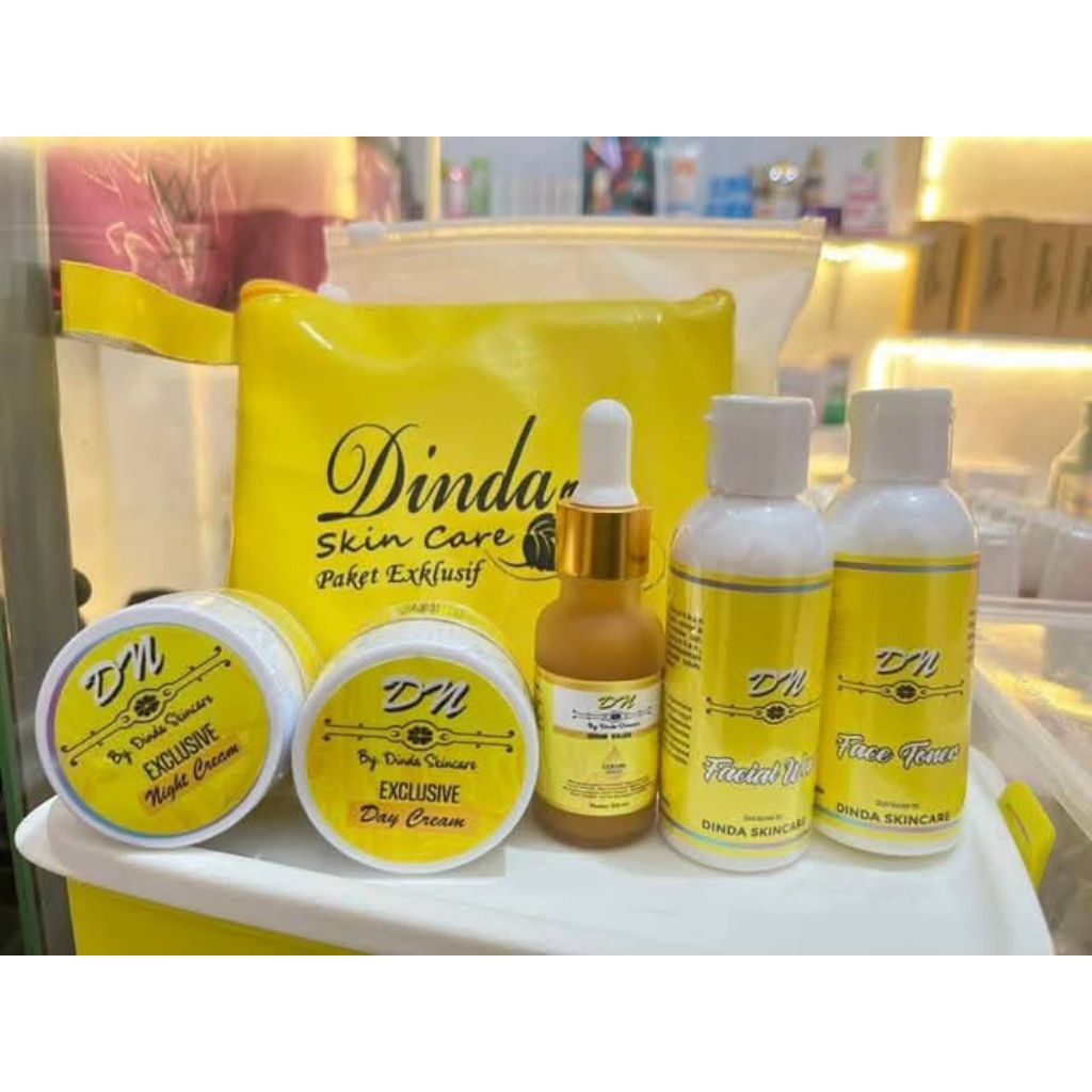 PAKET WAJAH EXCLUSIVE"SMS"||PAKET SMS DINDA SKINCARE ||ALL SKIN TYPE||BPOM APPROVED