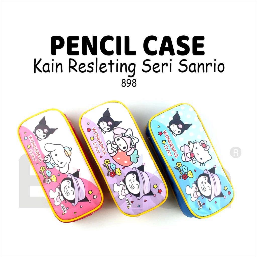 

Kotak Pensil Kain Sanrio 898(1pcs)/ Tempat Pensil kain Kuromi