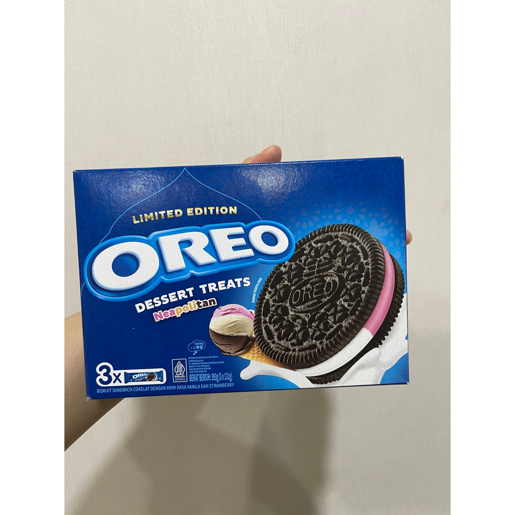 

oreo dessert treats neapolitan isi 3 - oreo vanilla strawberry 393g - oreo dessert treats 393g