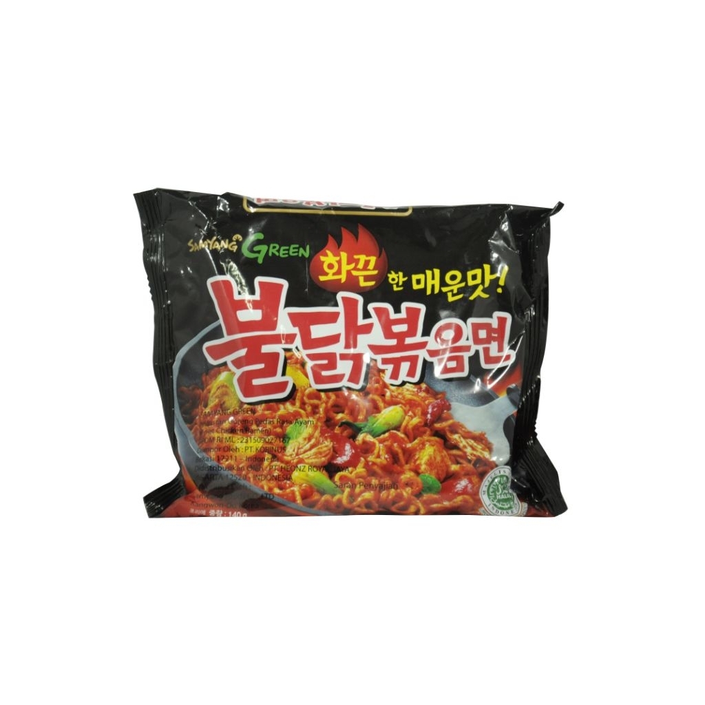 

SAMYANG GREEN MIE INSTAN KOREA HOT CHICKEN RAMEN GORENG PEDAS AYAM 140gr