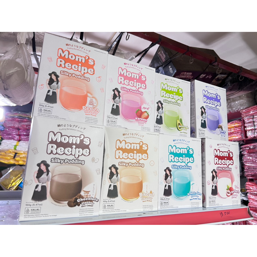 

silky pudding / mom's recipe / pudding lembut / pudding susu / pudding rasa taro coklat bubble gum avocado