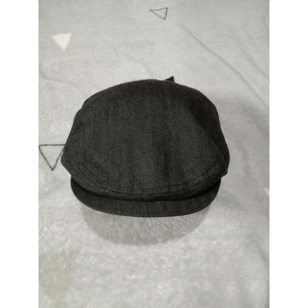 topi Flat Cap Hat Second Original topi seniman topi pelukis topi copet Bahan Akrilik wol Warna abu a