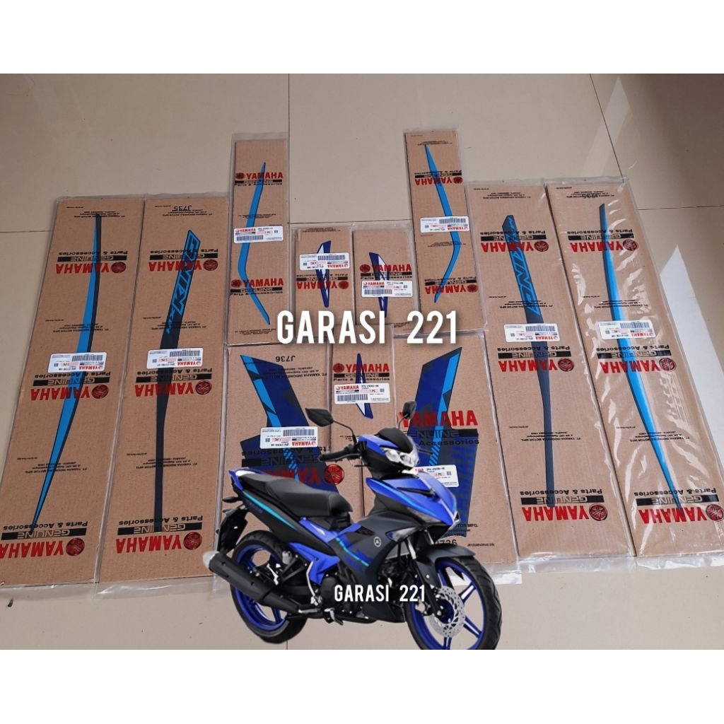 STRIPING GRAPHIC MX KING BIRU HITAM 2023 ORIGINAL YGP