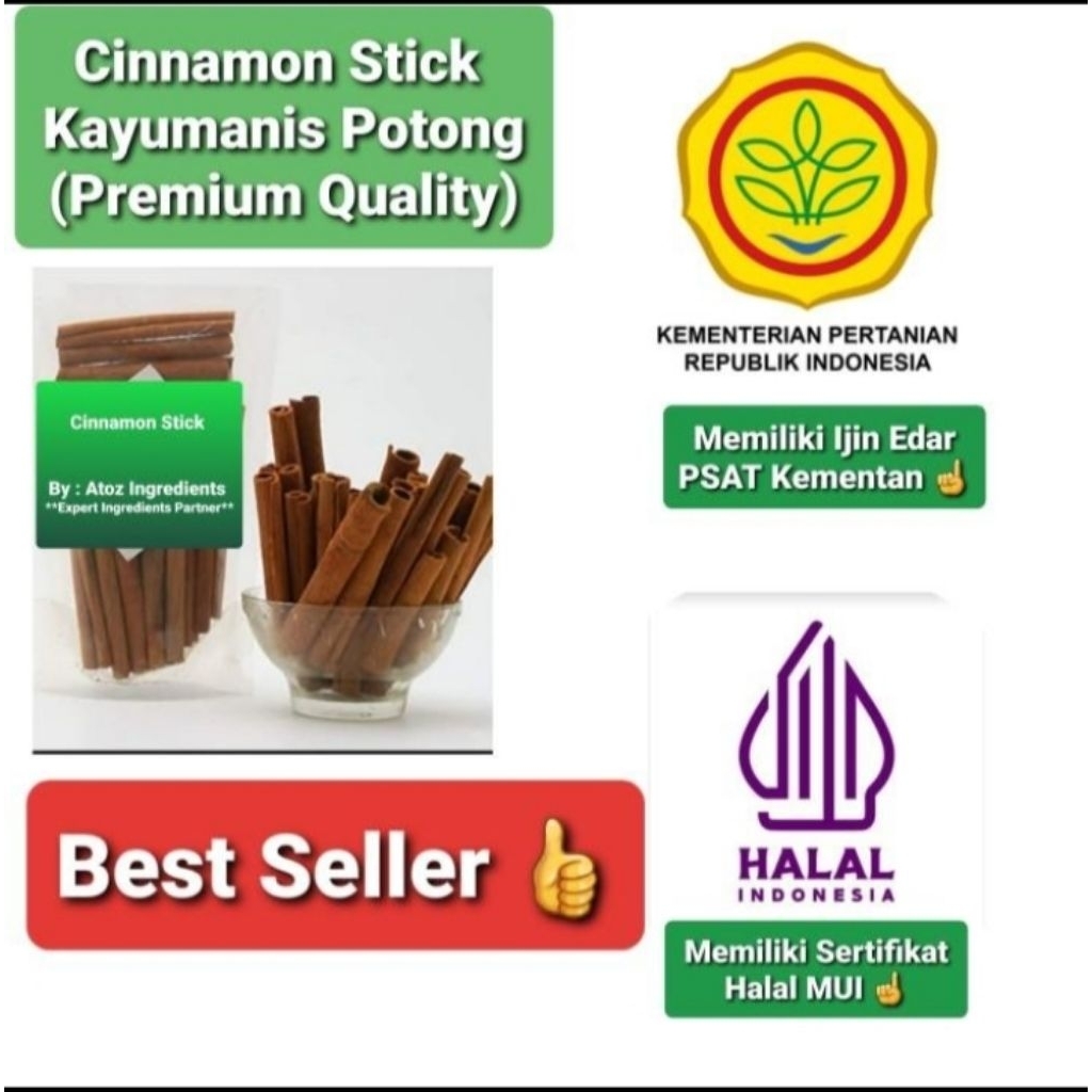 

Cinnamon Stick 1kg / Kayu Manis Batang 1kg