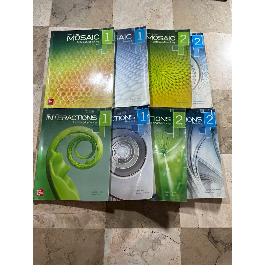 Buku Interactions & Mosaic, 1,2, Reading, Listening/Speaking, Pamela Hartmann, Elaine Kirn, Judith T