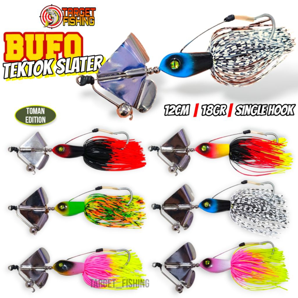 Slater Bait BUFO TEKTOK 18gram Lure Casting Toman Buzzbait Top Water