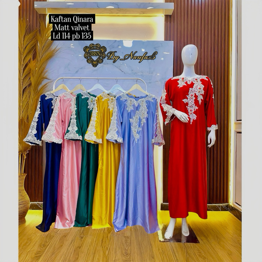 kaftan QINARA /KAFTAN TERBARU/GAMIS KAFTAN/KAFTAN/GAMIS BORDIR/ORIGINAL Bynaufal_kaftan