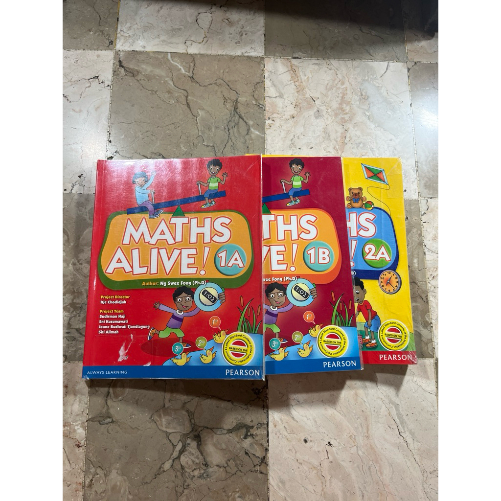 Buky Maths Alive 1A, 1B, 2A, Pearson, Ng Swee Fong (Ph.D)
