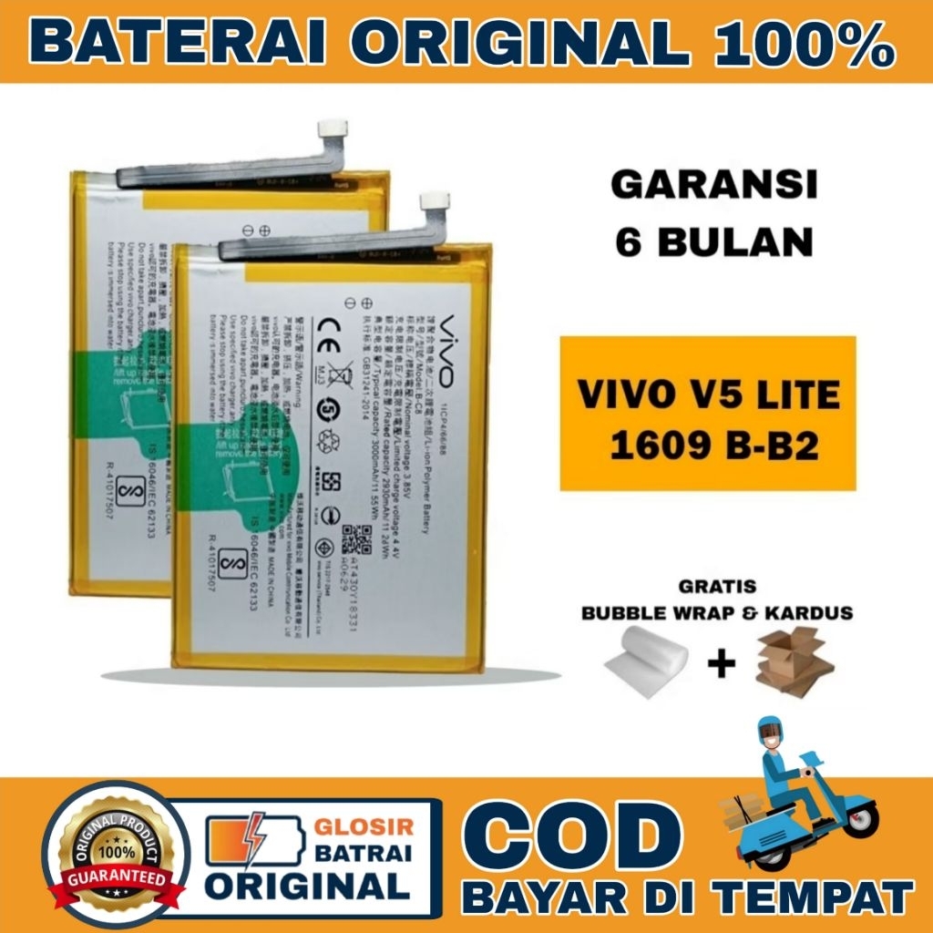 BATRAY BATERAI BATRE VIVO V5 LITE 1609 B-B2 ORIGNAL