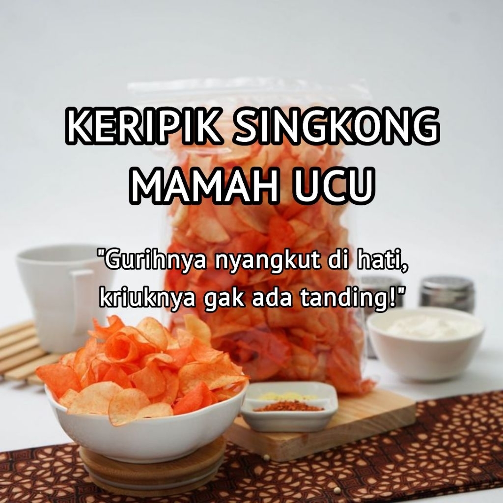 

Keripik Singkong manja uu Keripik singkong enak gurih krenyes Food Snacks Cemilan Kripik Asin Manis Balado