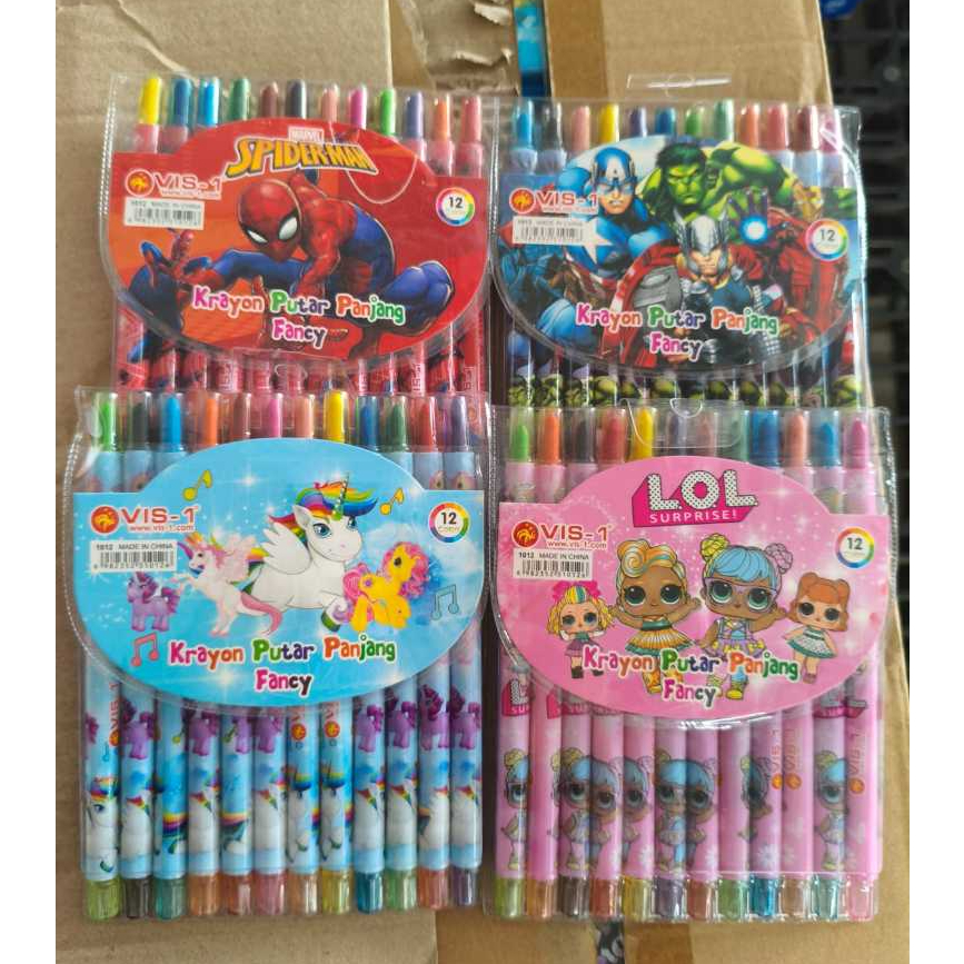 

KRAYON ROLL KARAKTER 1PACK 12PCS