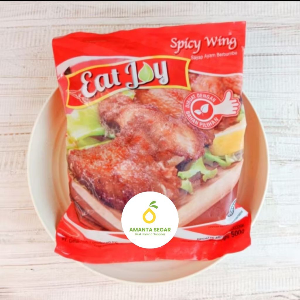 

Amanta Segar Bogor | Eat Joy Spicy Wings Wing Sayap ayam Berbumbu 500gr Halal