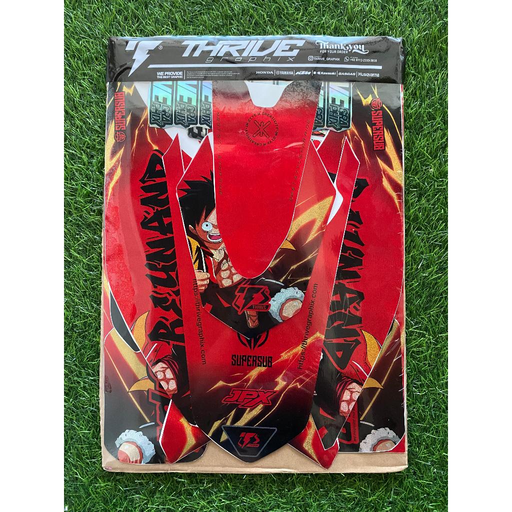 DECAL STIKER HONDA CRF 150 L Hologram Anime One Piece Full Body Bebas Request