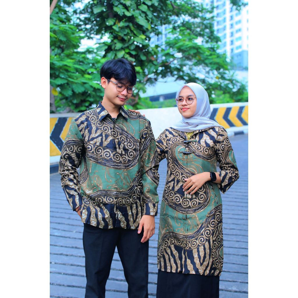 URSULA BATIK - BATIK COUPLE KEKINIAN (CAP SOLO) Bahan Doby Berkualitas