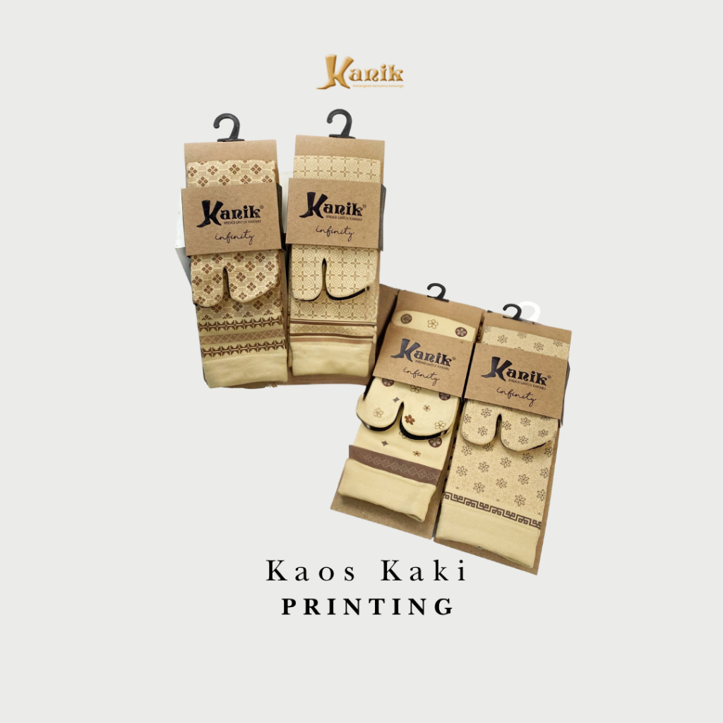 Kanik Kaos Kaki Printing Muslimah Jempol Panjang Motif Nylon