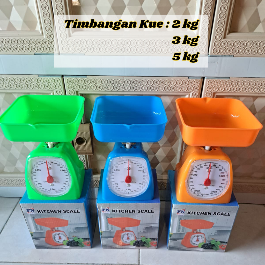 Timbangan Kue KCC-2Kg / Timbangan Plastik 2 Kg / Timbangan Dapur