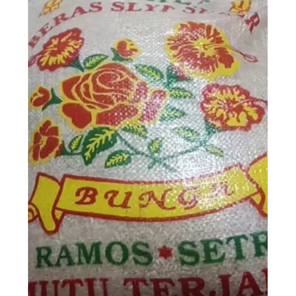 

Beras cap kembang bunga kemasan 10 kg