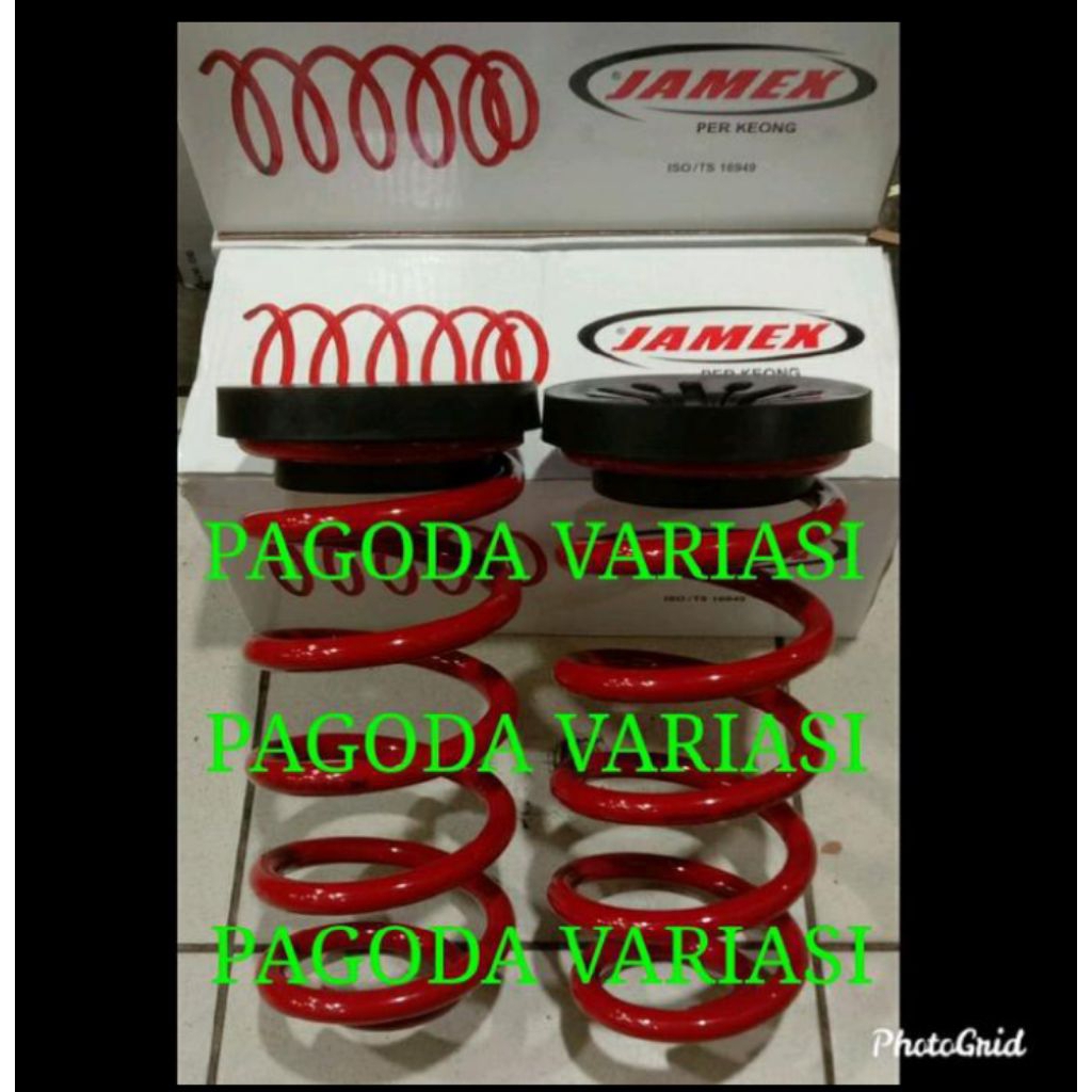 per keong coil spring jamex progresif premium empuk avanza / xenia lama belakang 2pcs 2004 - 2011 ST