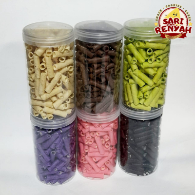 

WAFER ASTOR TOPLES 1 LITER / Cemilan Lebaran Cokelat, Susu, Vanila, Strawberry, Blueberry, Cocopandan - Sari Renyah