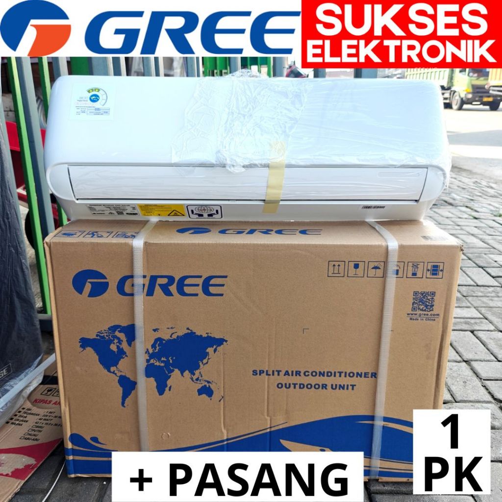 AC GREE 1 PK GWC-09N1A + PASANG 1PK GWC09N1A 09