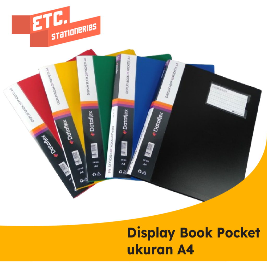 

Dataflex Display Book / Clear Holder 20 Pocket A4 + Kartu Nama Dataflex DF-831