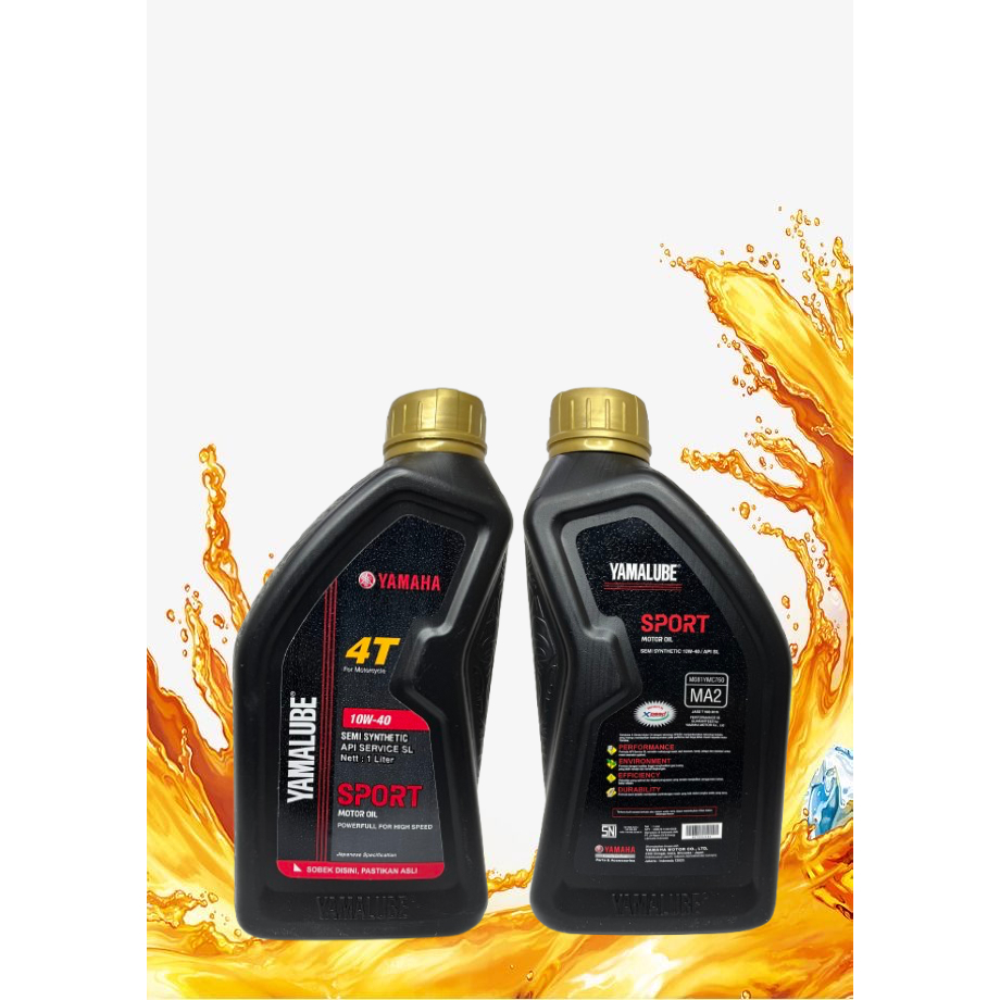 OLI PELUMAS MOTOR YAMALUBE SPORT 1LITER OLI PELUMAS MESIN MOTOR 1LITER