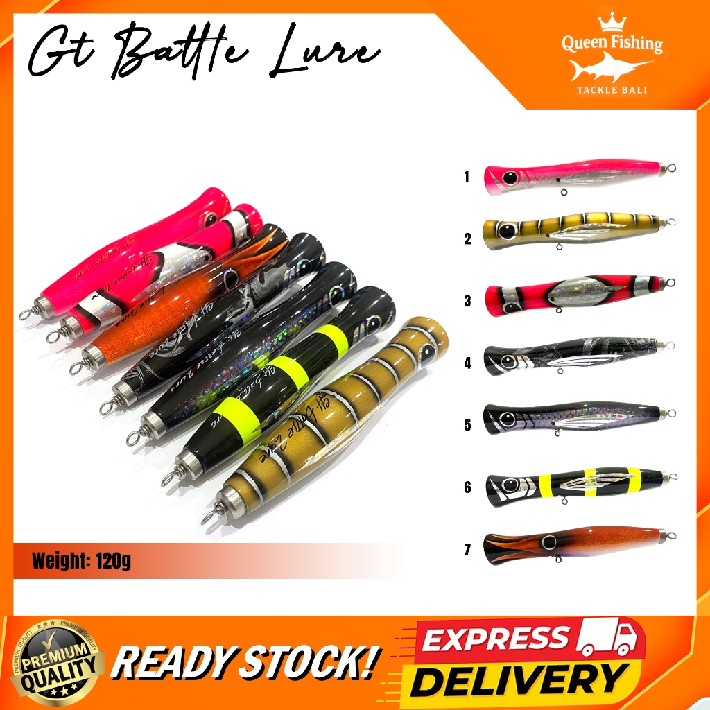 UMPAN PANCING POPPER GT BATTLE LURE | POPPING