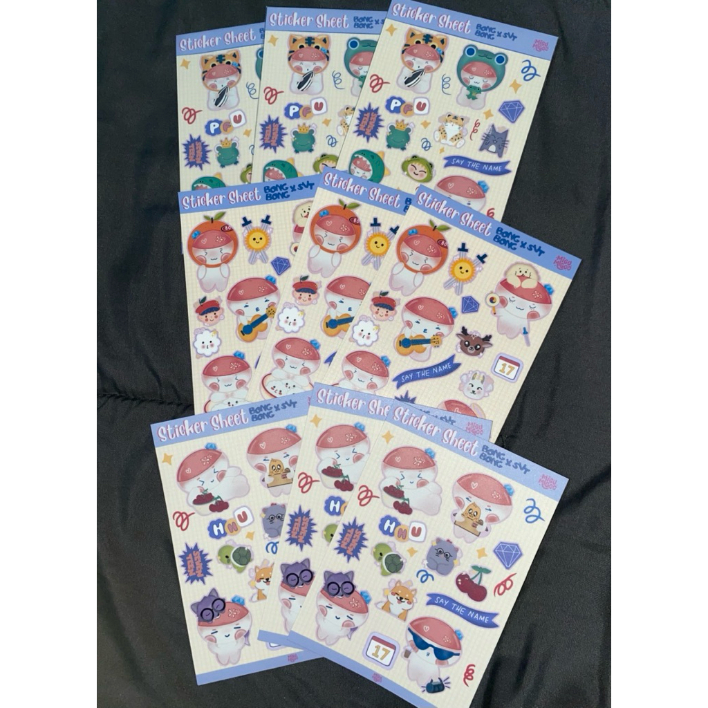 

Sticker Sheet Bongbongie Vers. [Special Seventeen 10th Anniversary]