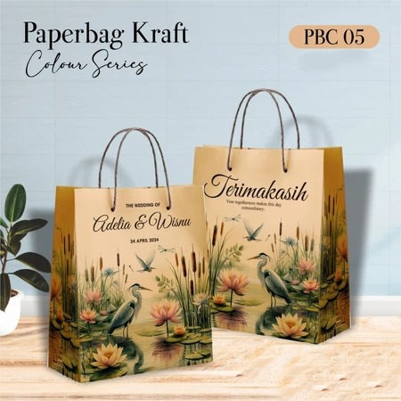 

[12PCS] TAS PERNIKAHAN & HAJATAN AESTHETIC 20 X 25 X 10 CM - PAPER BAG PBC READY STOCK - PBC 05