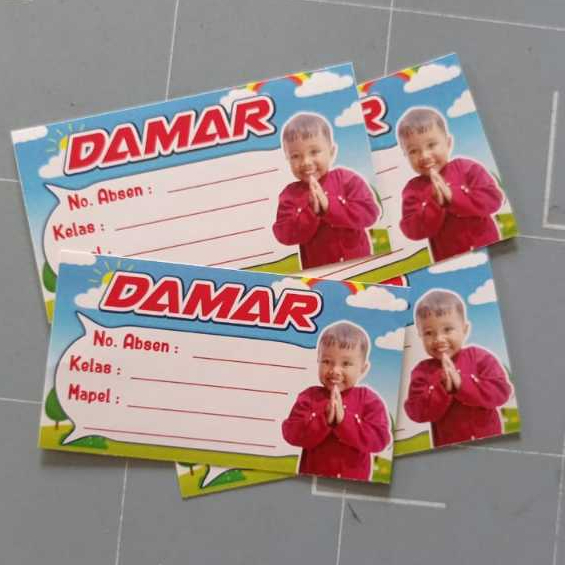

Stiker mapel sticker mata pelajaran label buku