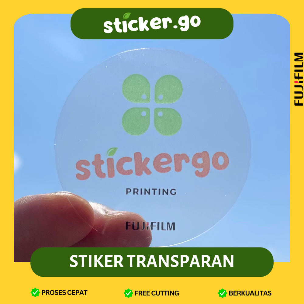 

[STIKER TRANSPARAN BULAT] CETAK STIKER LABEL MAKANAN MINUMAN KEMASAN TOPLES BOTOL OLSHOP FREE CUT