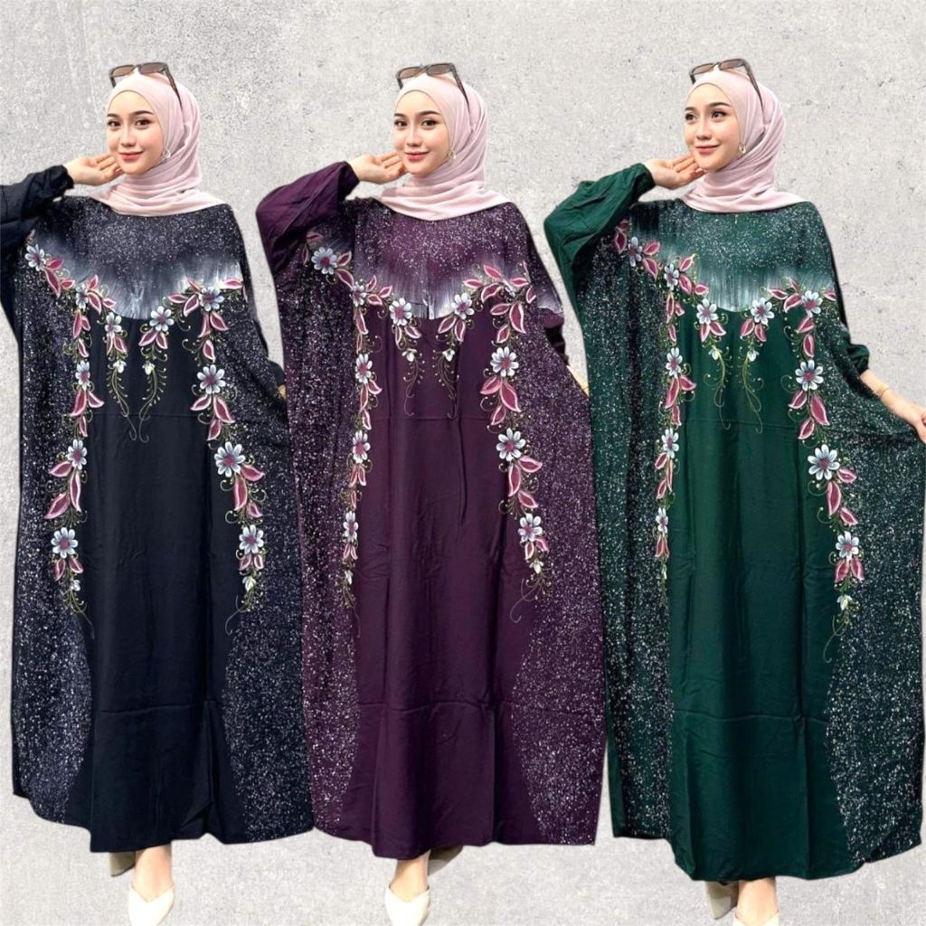 Gamis Vinsa - Gamis Twill Ori Kaftan Batik Gamis Jumbo Kaftan Abaya Viral Kaftan Lebaran