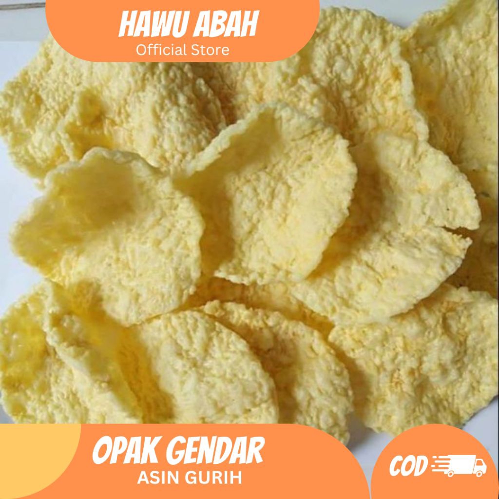 

Opak Gendar Hawu Abah 250gr - Kerupuk Nasi Gurih Renyah Cemilan Tradisional