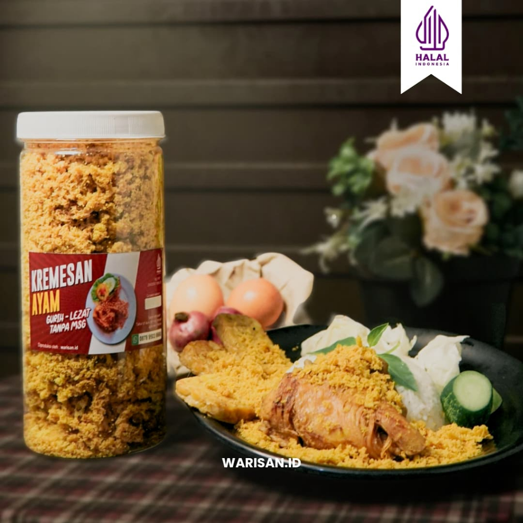 

Kremesan Kaldu Ayam 300gr / Kremesan Ayam Lauk Instan Kriuk Siap Saji / Taburan Nasi / Mpasi