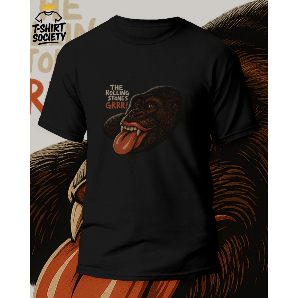 Kaos Rolling Stones | Kaos Rolling Stones Bahan Katun Combat 24s | Kaos Band Rolling Stones GRRR