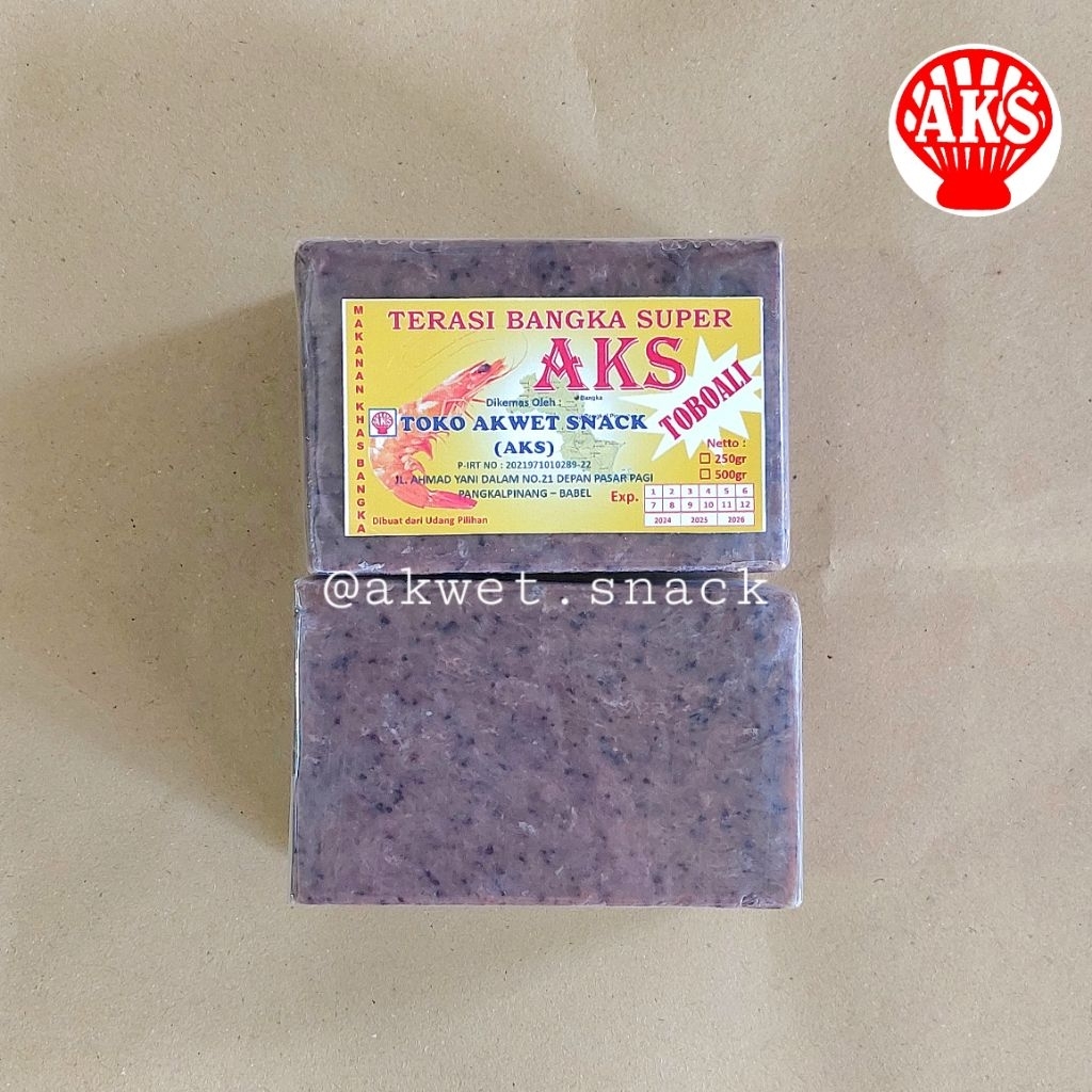 

Terasi Udang Toboali SUPER AKS 250gr makanan khas Bangka