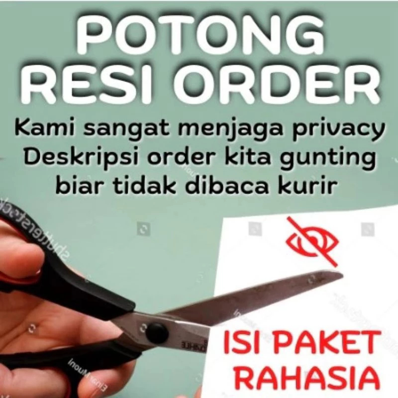 

POTONG RESI / GUNTING DESKRIPSI KETERANGAN PRODUK / HAPUS TULISAN NAMA BARANG
