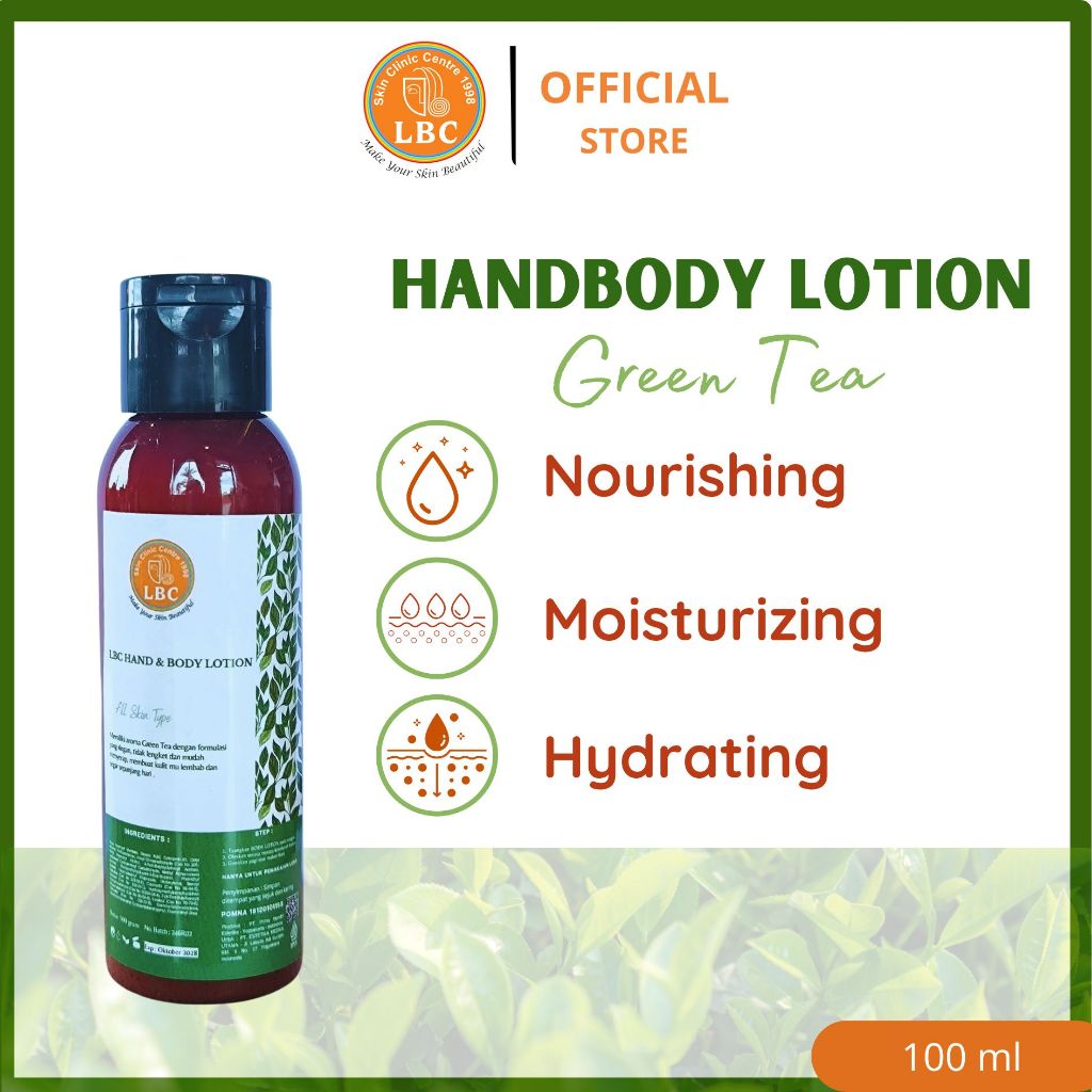 Travel size LBC Body Lotion 100 ml ( Green Tea - Limited Edition )